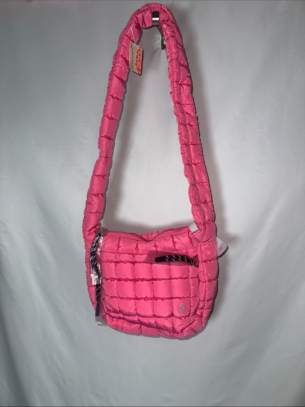 FP Movement by Free People bubblegum pink combo Quilted Crossbody Shoulder Bag